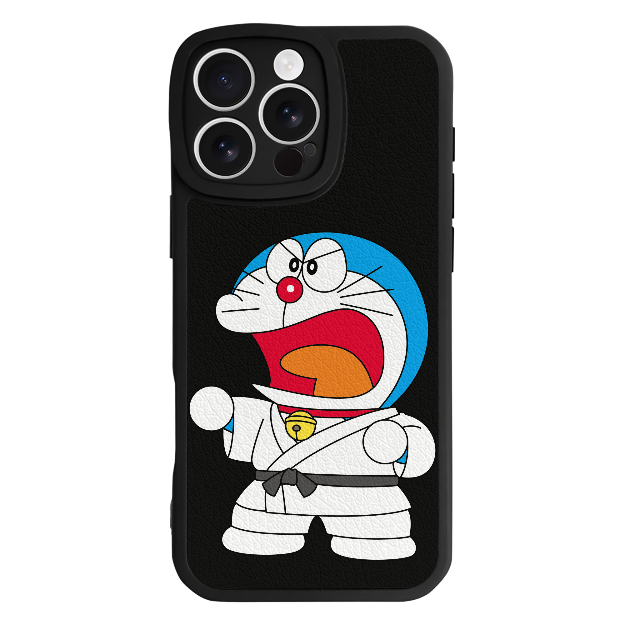 （画像用） ドラえもん Doraemon 【iPhone 16シリーズ対応】シリコンスマホケース（レザー調） 材質：シリコン